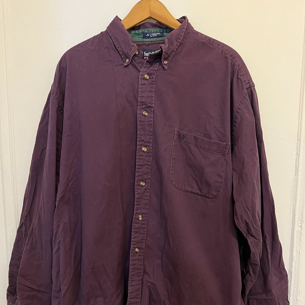 Smith & Forester Purple Workwear Buttoned Up Shirt - Men's Large